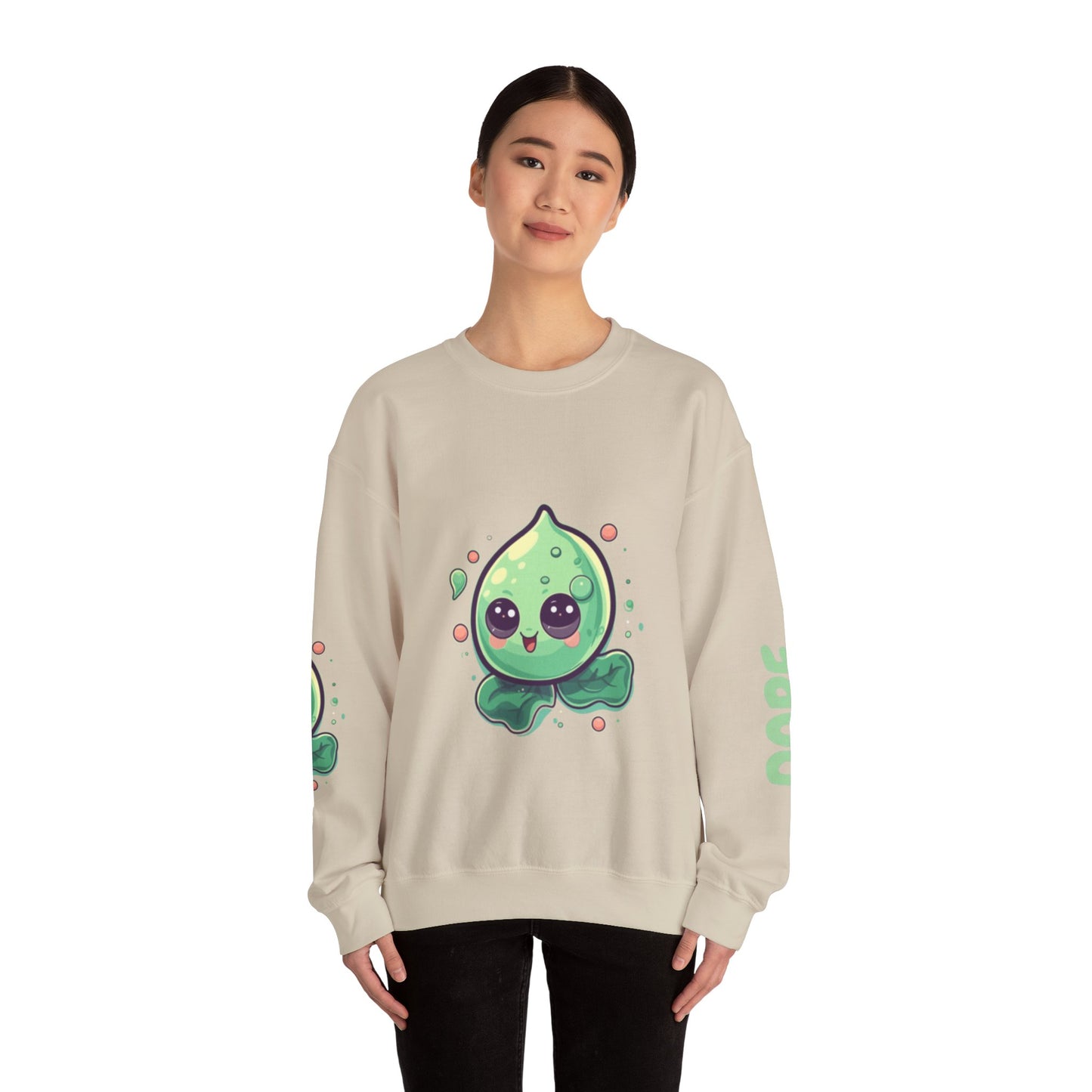 Kawaii Avocado Sweatshirt, Cute Crewneck, Fashion Sweatshirt, Gift for Foodies, Casual Wear
