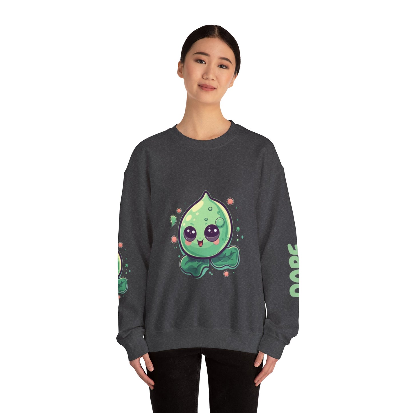 Kawaii Avocado Sweatshirt, Cute Crewneck, Fashion Sweatshirt, Gift for Foodies, Casual Wear