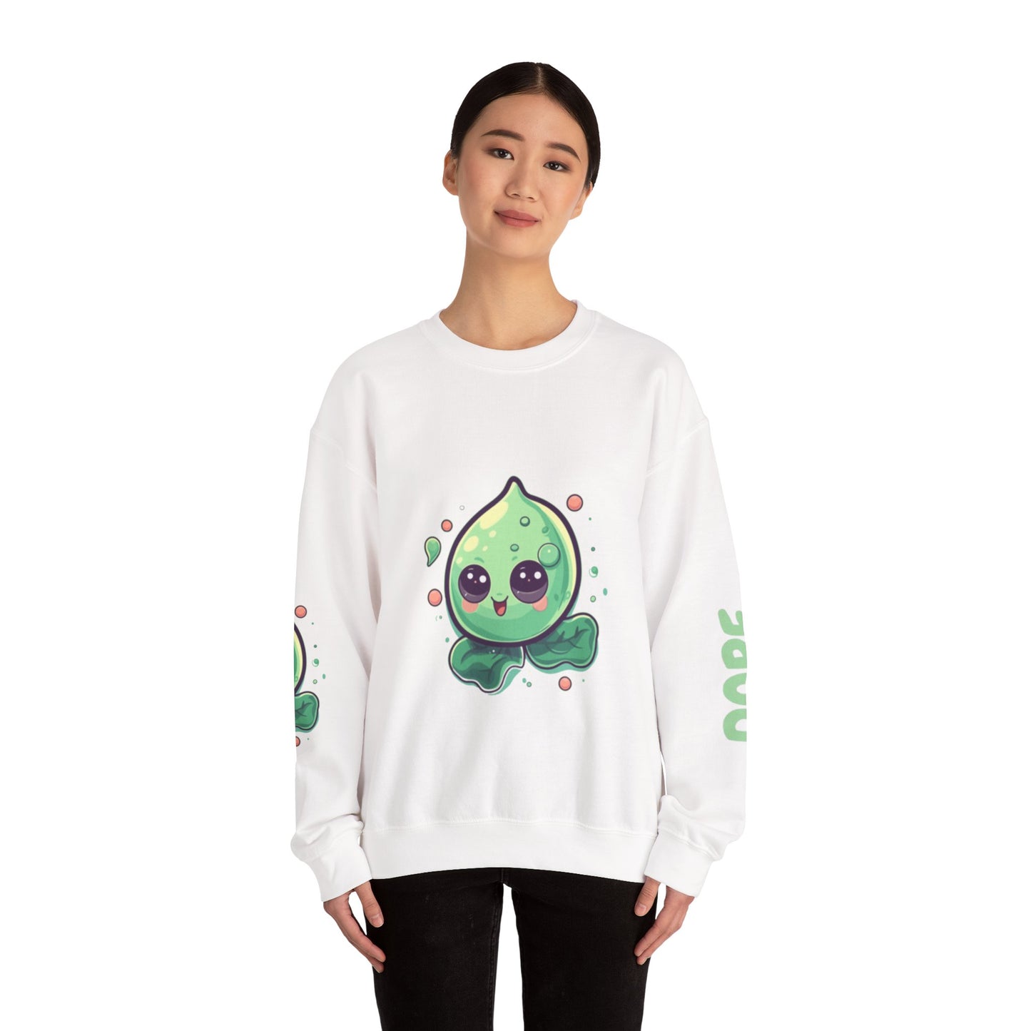 Kawaii Avocado Sweatshirt, Cute Crewneck, Fashion Sweatshirt, Gift for Foodies, Casual Wear