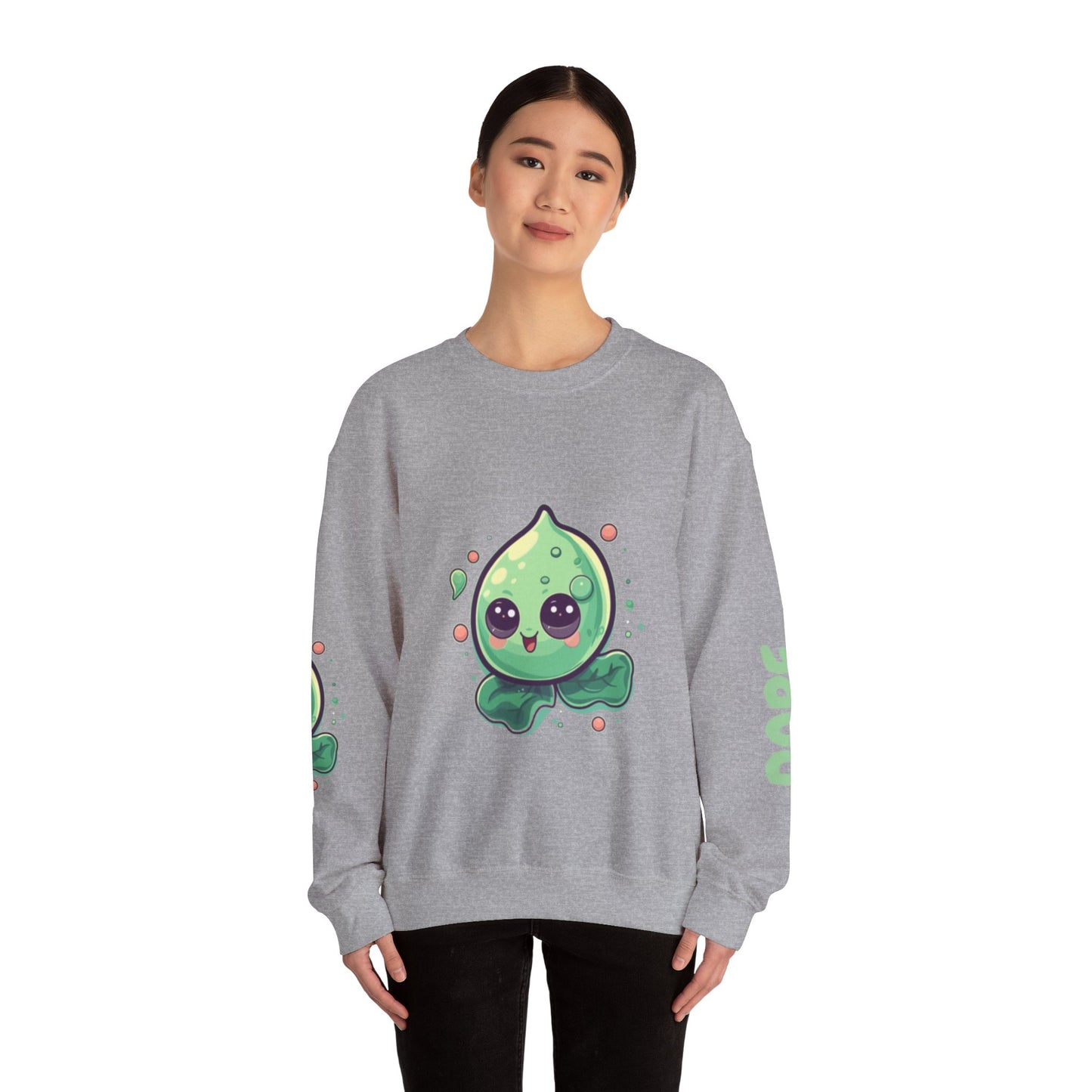 Kawaii Avocado Sweatshirt, Cute Crewneck, Fashion Sweatshirt, Gift for Foodies, Casual Wear